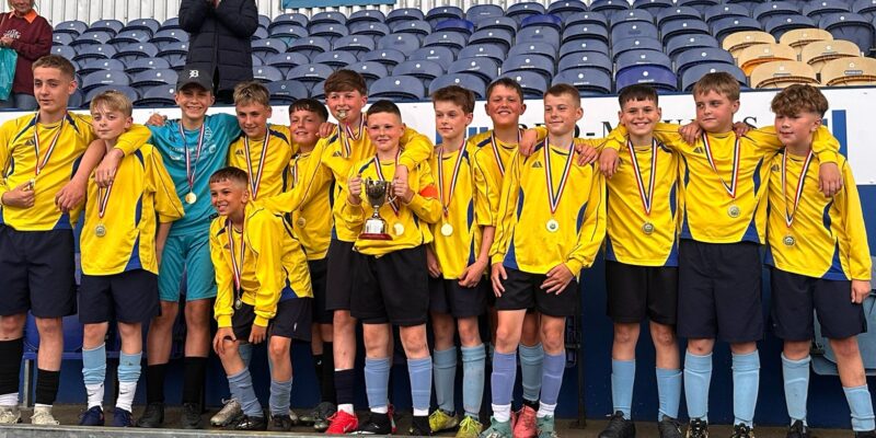 Year 7 and Year 8 both North Notts Football Cup Champions